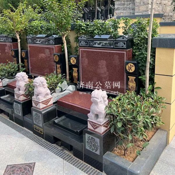 玉顶山公墓立碑